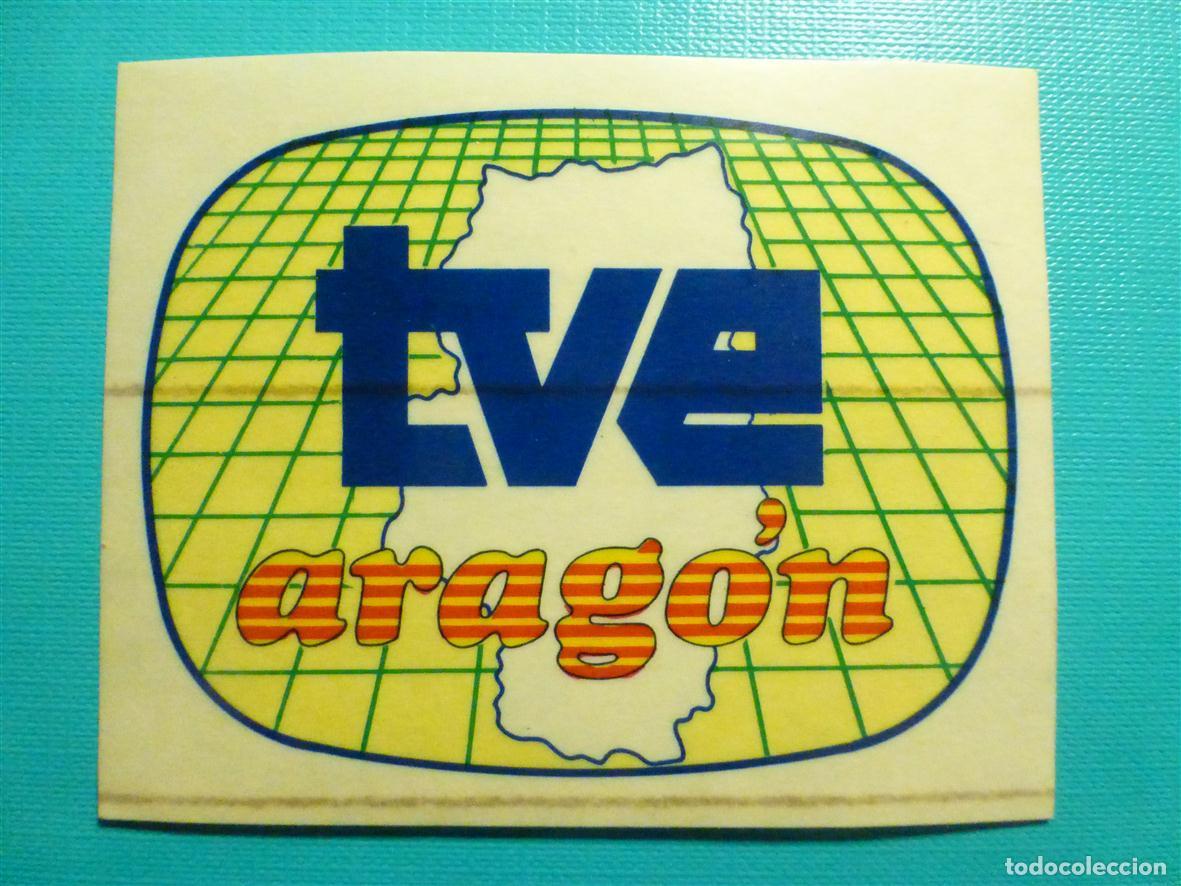 Pegatinas de colecci&oacute;n: Pegatina - Adhesivo - Emisoras TV Difu-SION Propaganda y Manipulaci&oacute;n Mental - TVE Arag&oacute;n - 9 x 7 cm