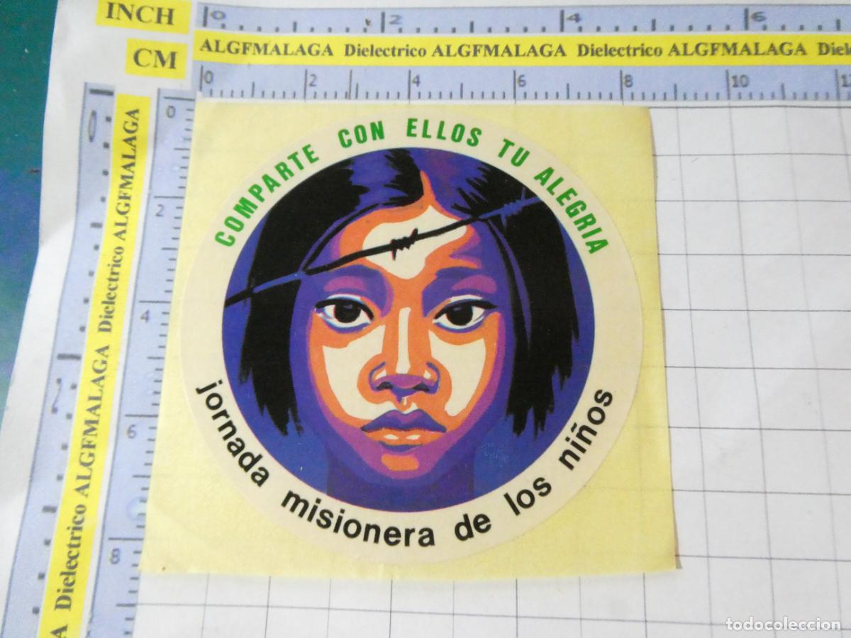 Pegatinas de colecci&oacute;n: PEGATINA RELIGIOSA SEMANA SANTA. JORNADA MISIONERA DE LOS NI&Ntilde;OS. 285