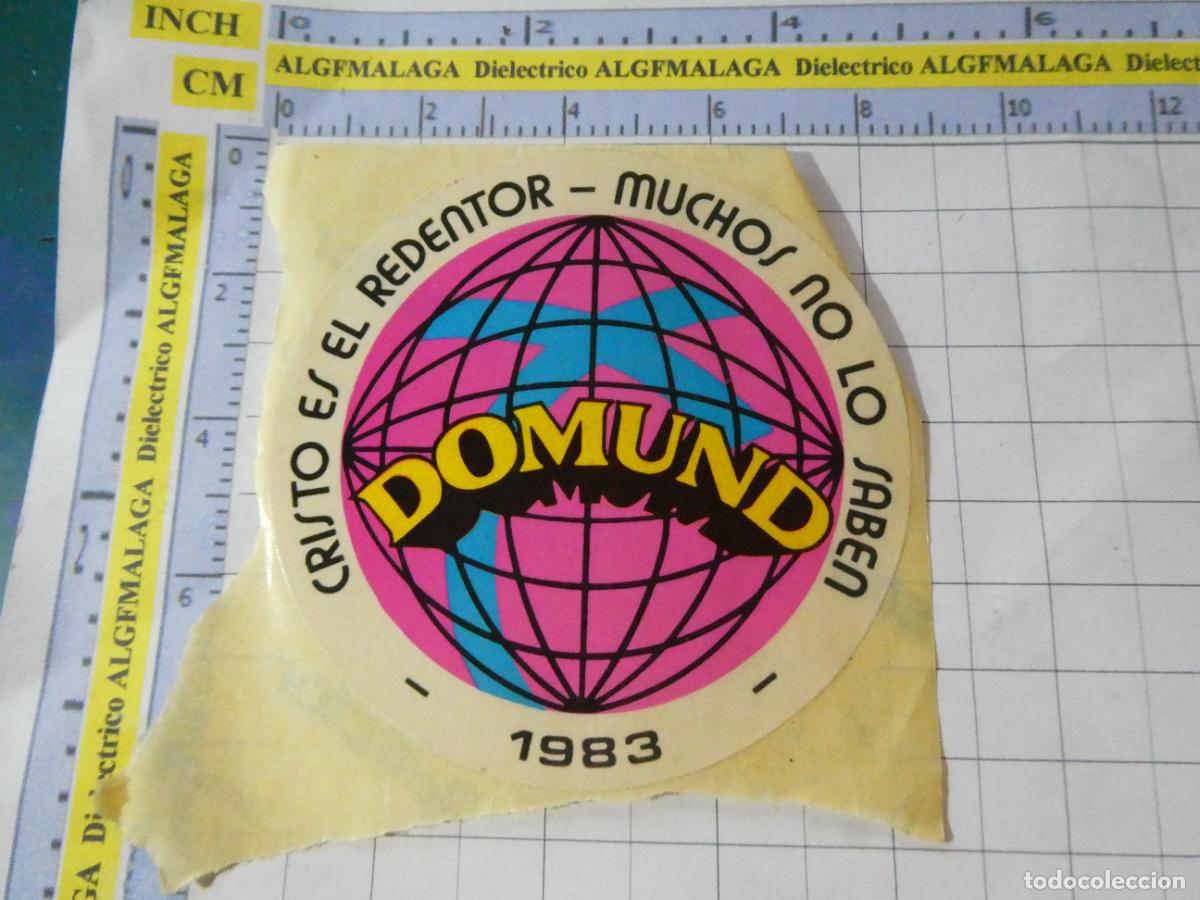 Pegatinas de colecci&oacute;n: PEGATINA RELIGIOSA SEMANA SANTA. DOMUND 1983 CRISTO ES EL REDENTOR. 286