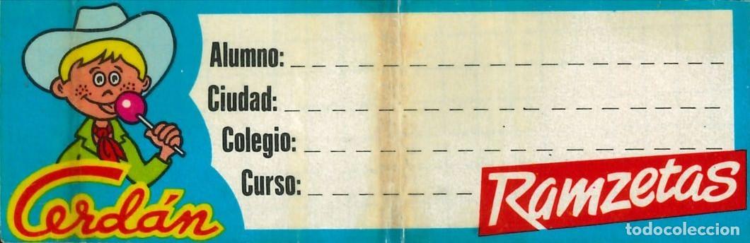 Pegatinas de colecci&oacute;n: PEGATINA - ADHESIVO - ETIQUETA - CERDAN - RAMZETAS