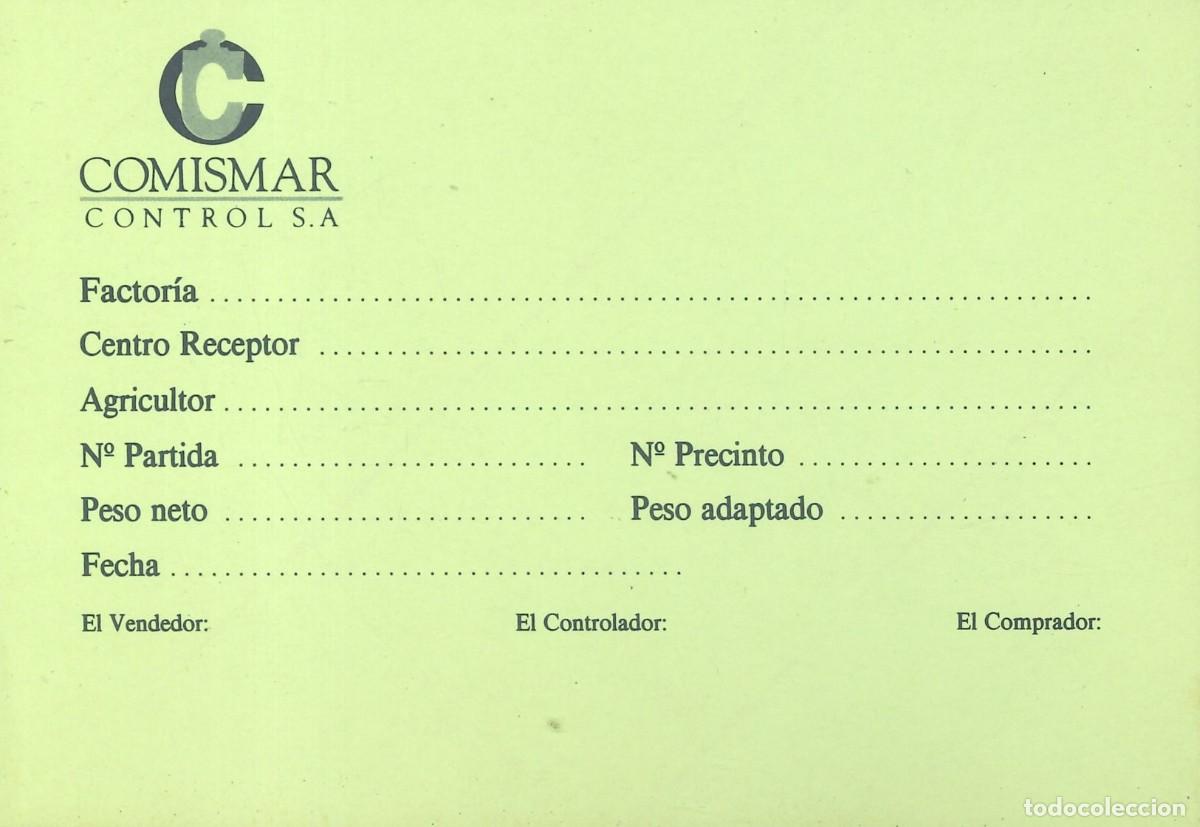 Pegatinas de colecci&oacute;n: PEGATINA - ADHESIVO - ETIQUETA - COMISMAR - CONTROL S.A (VERDE)