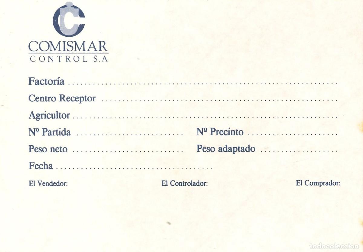 Pegatinas de colecci&oacute;n: PEGATINA - ADHESIVO - ETIQUETA - COMISMAR - CONTROL S.A (BLANCO)