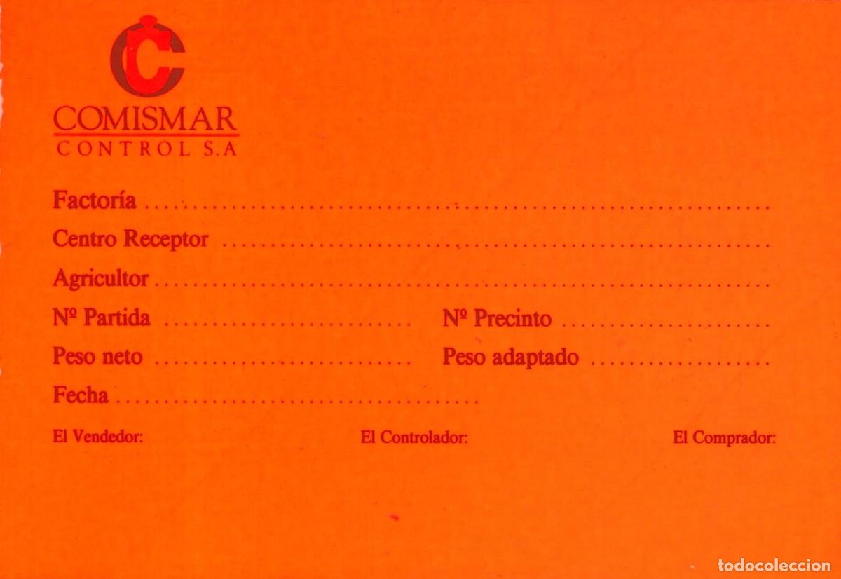Pegatinas de colecci&oacute;n: PEGATINA - ADHESIVO - ETIQUETA - COMISMAR - CONTROL S.A (NARANJA)