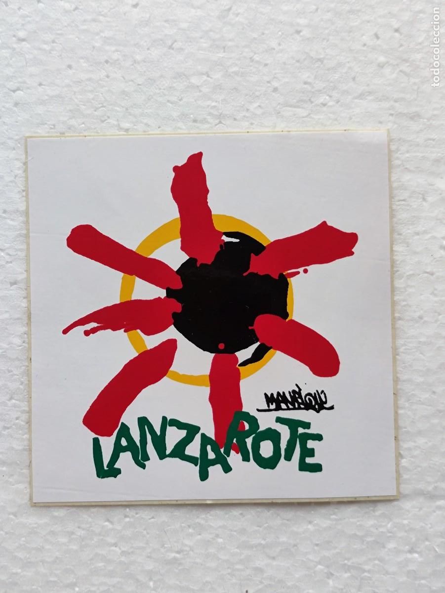 Pegatinas de colecci&oacute;n: PEGATINA ADHESIVO - LANZAROTE CANARIAS MANRIQUE