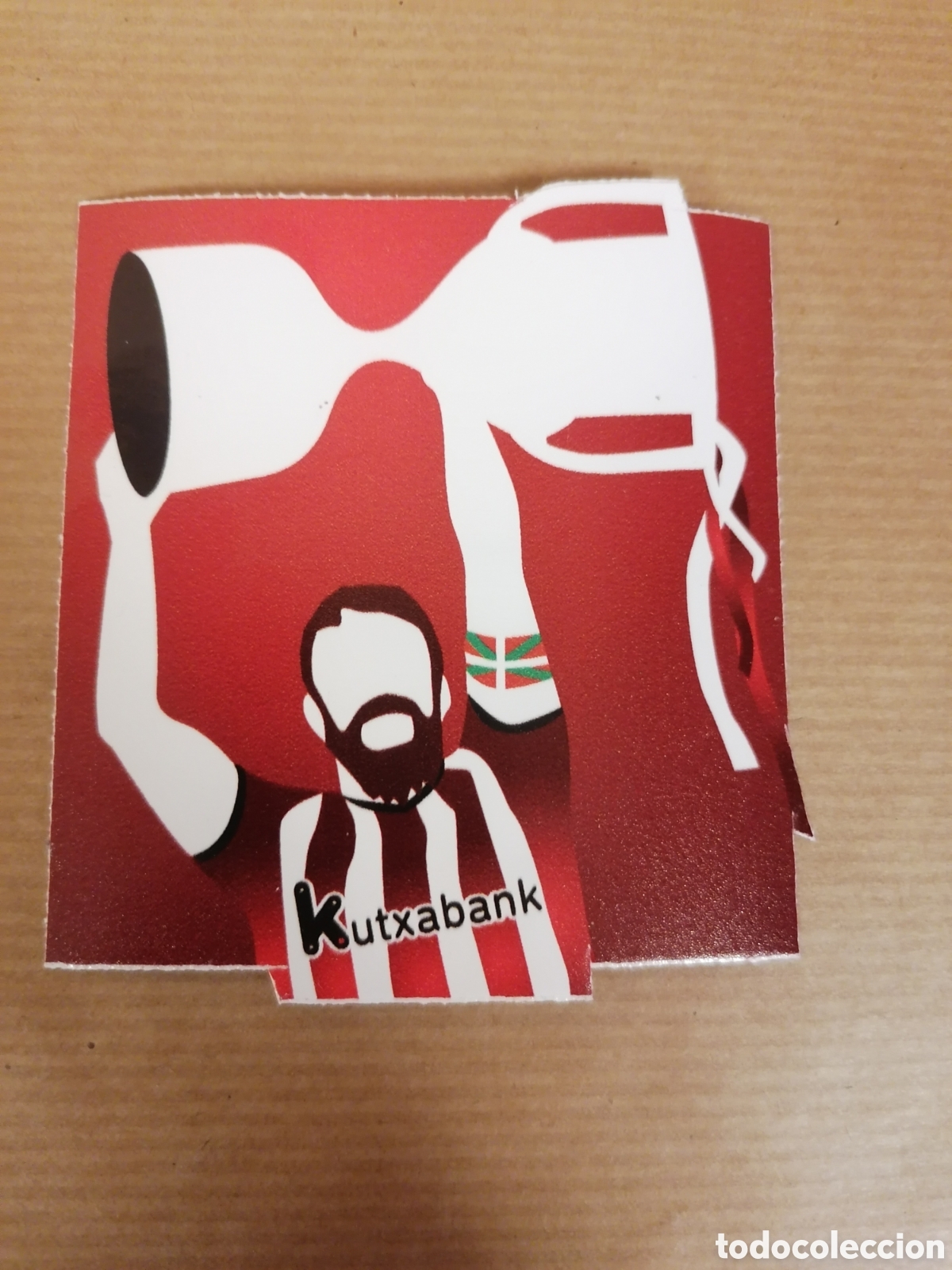Pegatinas de colecci&oacute;n: Pegatina Athletic Club Bilbao Campeones Copa Rey 2024 Muniain Kutxabank.7x7.