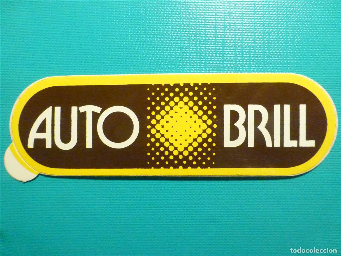 Pegatinas de colecci&oacute;n: Pegatina - Adhesivo Automoci&oacute;n Auto Brill - Talleres Mec&aacute;nicos Auto - 11,5 x 3,5 cm.