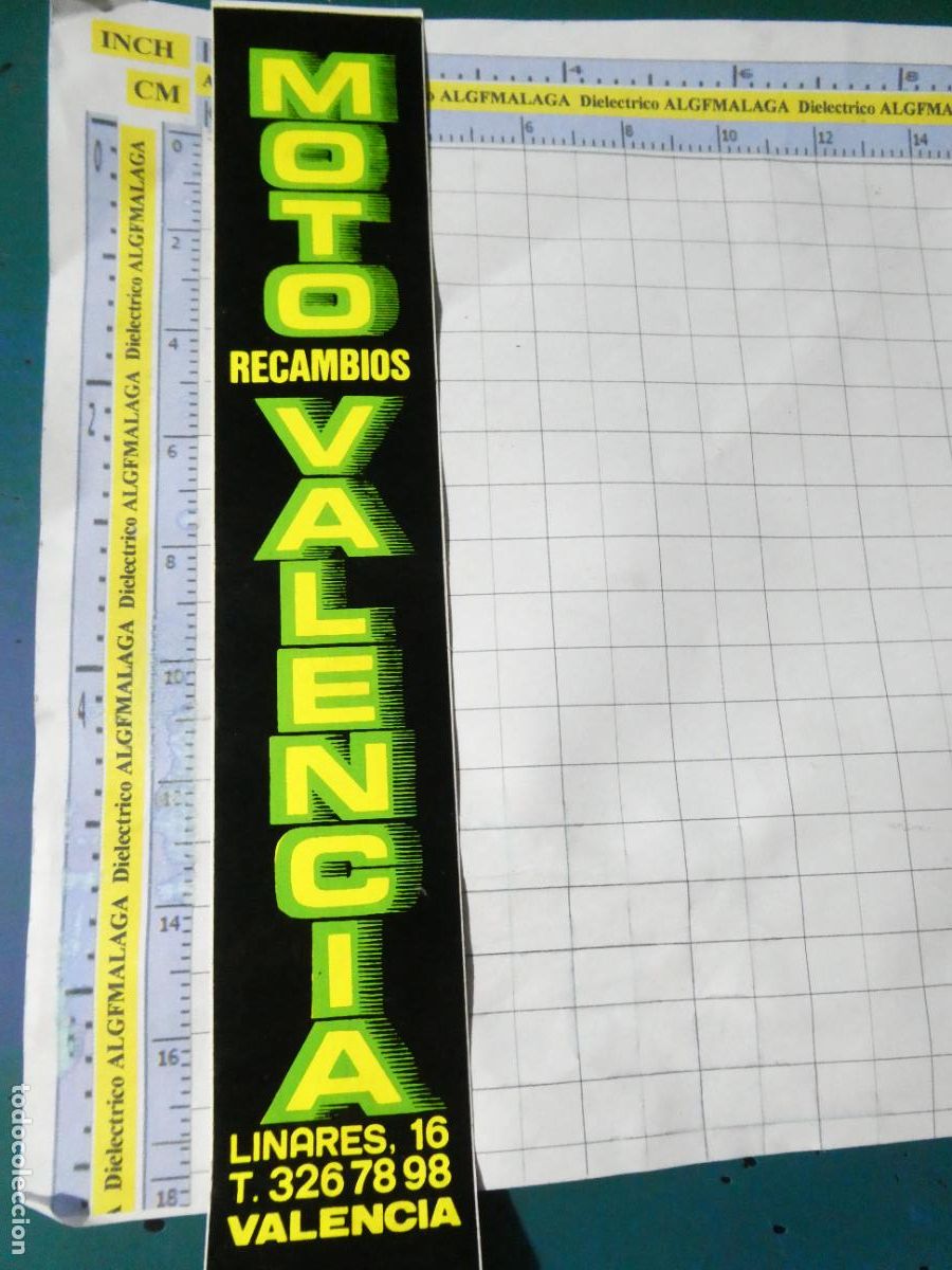 Pegatinas de colecci&oacute;n: PEGATINA DE MOTOS COCHES. MOTO VALENCIA. 216