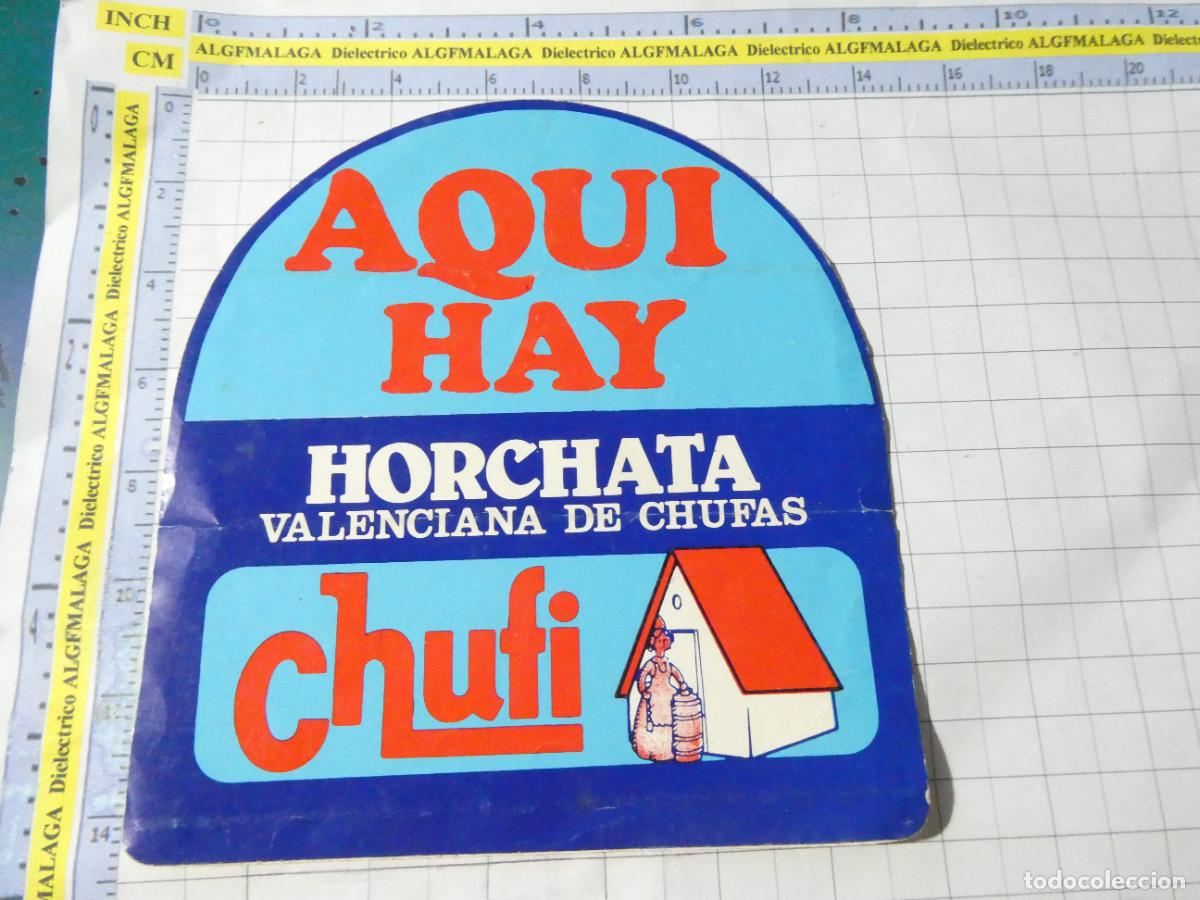 Pegatinas de colecci&oacute;n: PEGATINA DE BEBIDAS. HORCHATA VALENCIANA DE CHUFAS CHUFI. 218