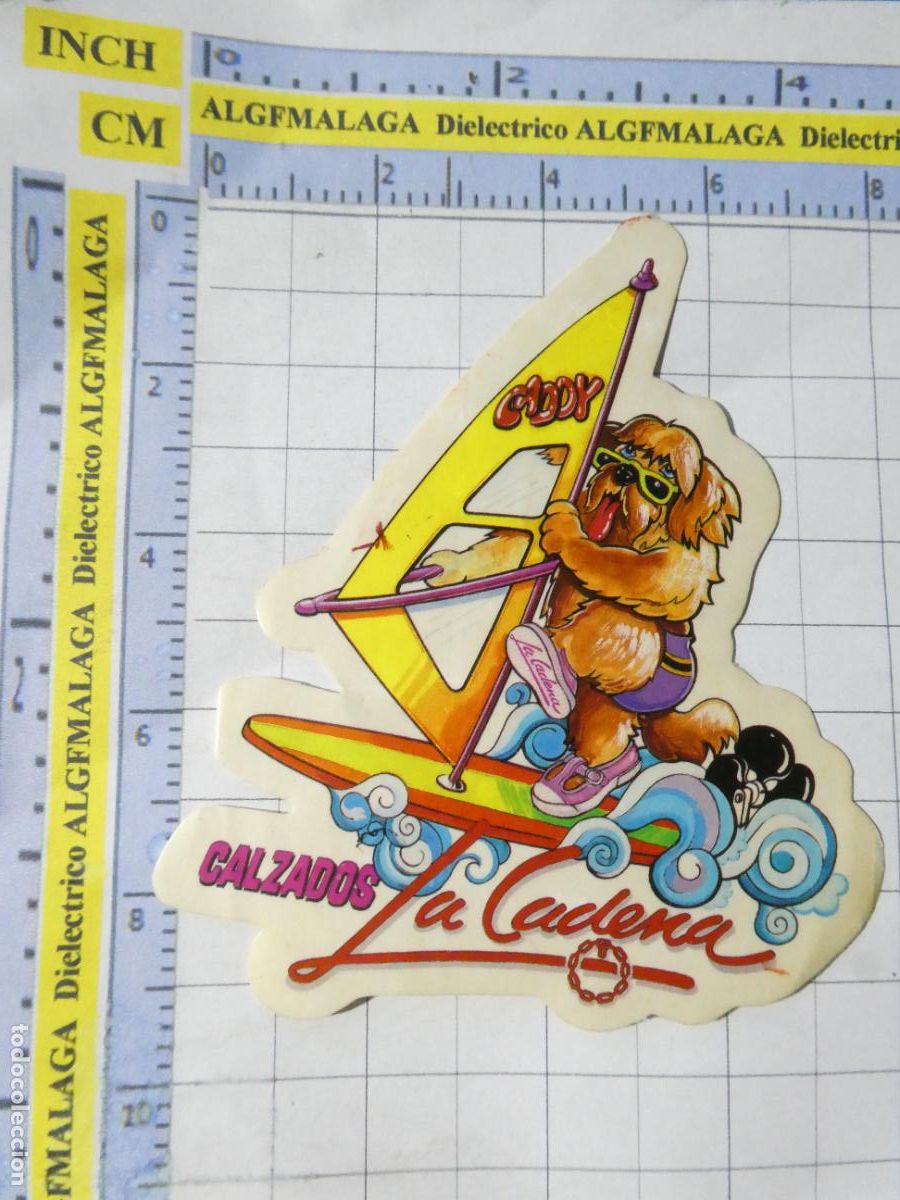 Pegatinas de colecci&oacute;n: PEGATINA DE MARCAS DE ROPA CALZADOS LA CADENA CADDY. 232
