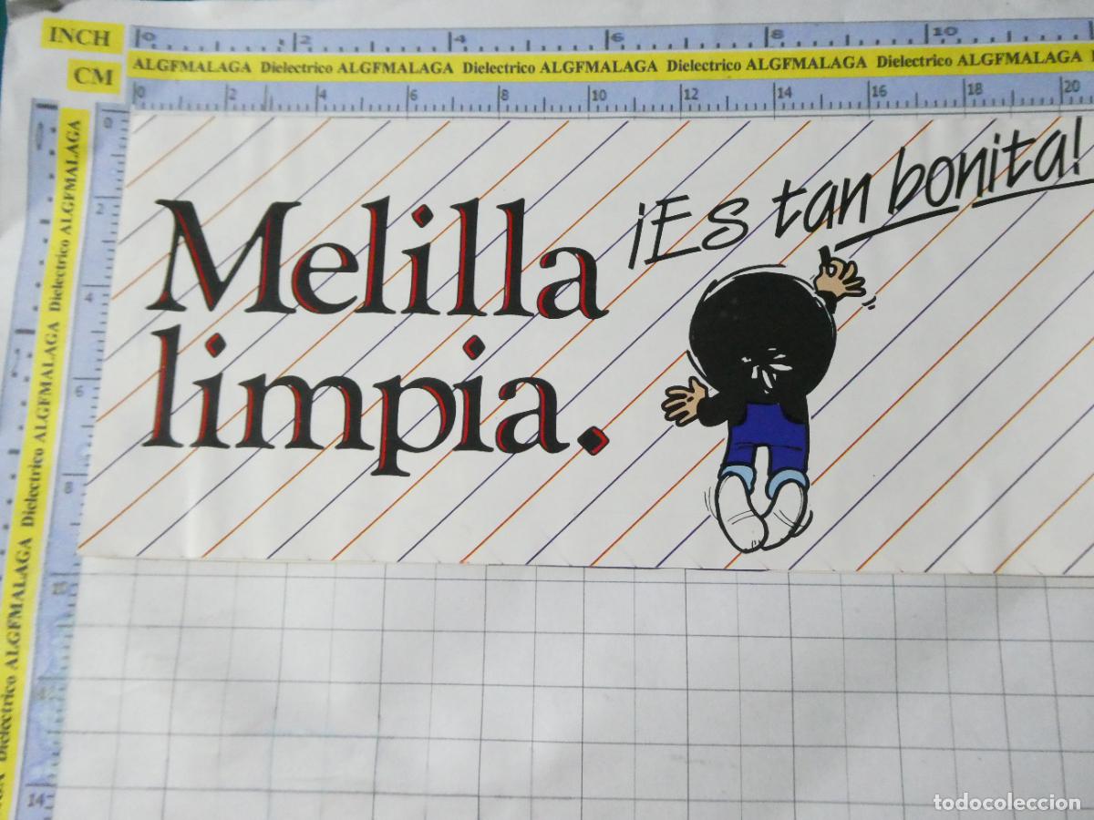 Pegatinas de colecci&oacute;n: PEGATINA REIVINDICATIVA MELILLA LIMPIA ES TAN BONITA. 237