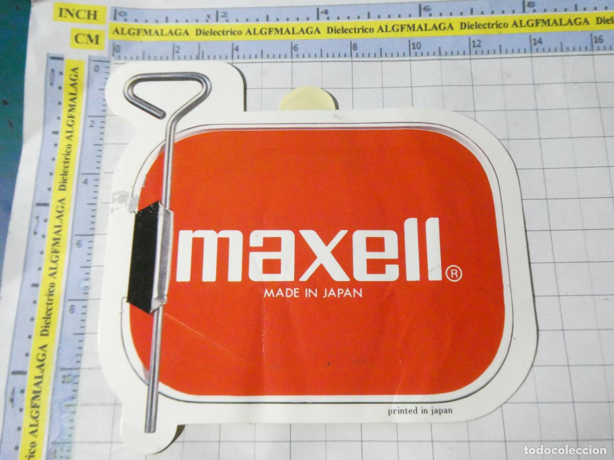 Pegatinas de colecci&oacute;n: PEGATINA ELECTR&Oacute;NICA VIDEOS CINTAS VHS CASSETTE MAXELL JAP&Oacute;N. 239