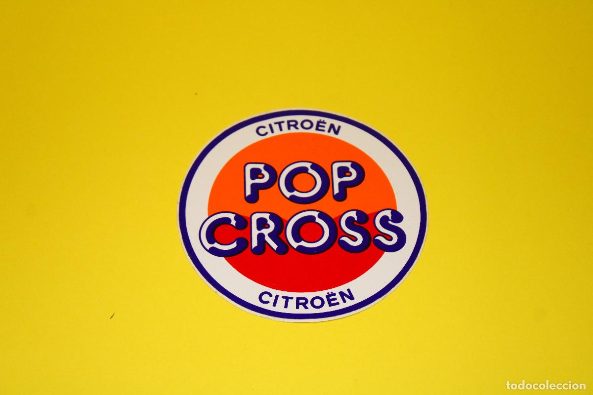 Pegatinas de colecci&oacute;n: Adhesivo / Pegatina CITRO&Euml;N POP CROSS Original | Circular &Oslash; 11cm | Automovilismo A&ntilde;os 70