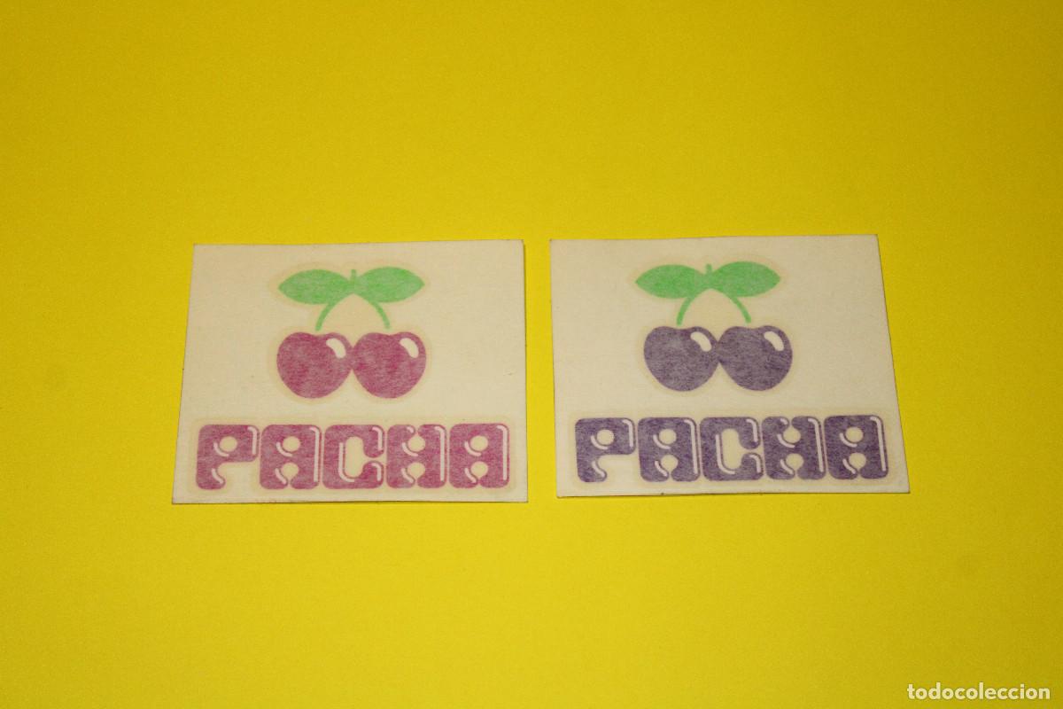 Pegatinas de colecci&oacute;n: 2 ADHESIVOS / PEGATINAS PACHA con las CEREZAS | Vinilo de Corte | 2 COLORES | '90S.