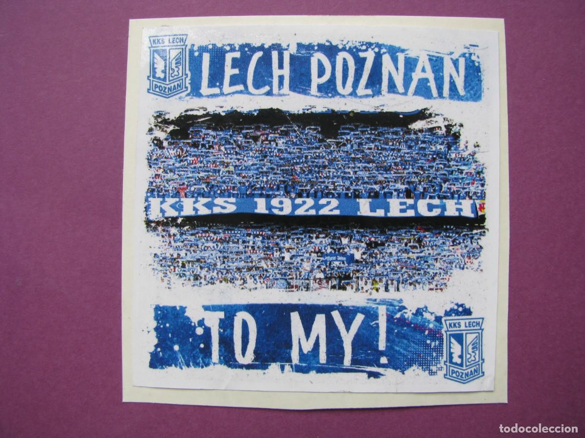 Pegatinas de colecci&oacute;n: PEGATINA DE FUTBOL. RECUPERADA. ULTRAS CLUB LECH POZNAN, POLONIA. 8X8 CM