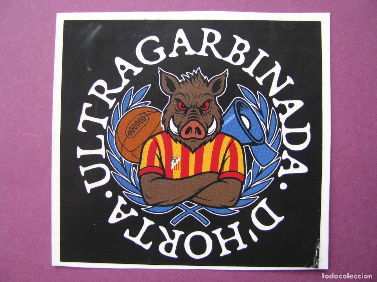Pegatinas de colecci&oacute;n: PEGATINA DE FUTBOL. RECUPERADA. ULTRAGABARDINADA D'HORTA. HORTA DE SANT JOAN. 7X7 CM