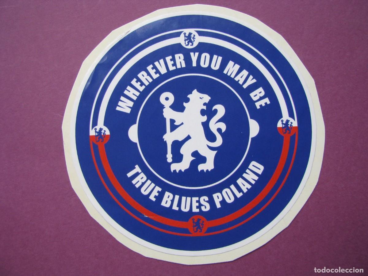 Pegatinas de colecci&oacute;n: PEGATINA DE FUTBOL. RECUPERADA. PE&Ntilde;A DEL CLUB CHELSEA EN POLONIA. 8 CM