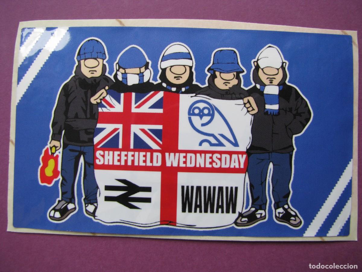 Pegatinas de colecci&oacute;n: PEGATINA DE FUTBOL. RECUPERADA. SHEFFIELD WEDNESDAY F. C. 10X6 CM