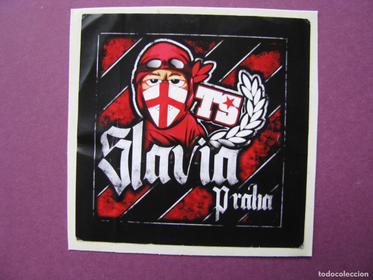 Pegatinas de colecci&oacute;n: PEGATINA DE FUTBOL. RECUPERADA. SLAVIA, PRAHA. REP. CHECA. ULTRAS. 5X5 CM