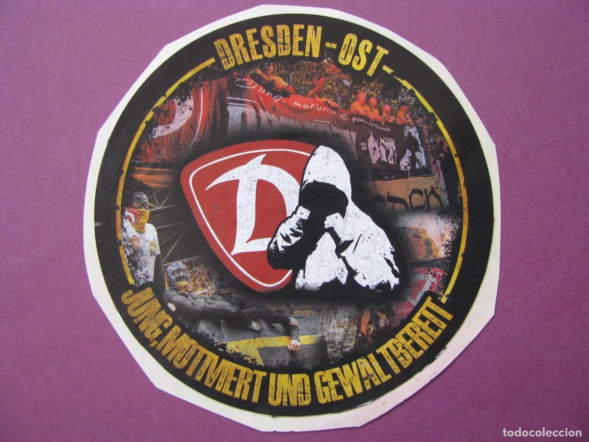 Pegatinas de colecci&oacute;n: PEGATINA DE FUTBOL. RECUPERADA. CLUB DYNAMO DRESDEN. ULTRAS. 9 CM