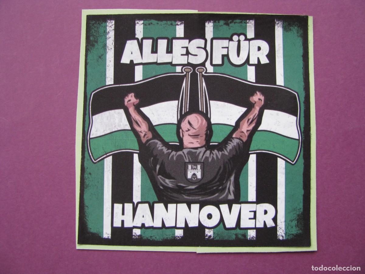 Pegatinas de colecci&oacute;n: PEGATINA DE FUTBOL. RECUPERADA. ULTRAS HANNOVER. 9,5X9,5 CM