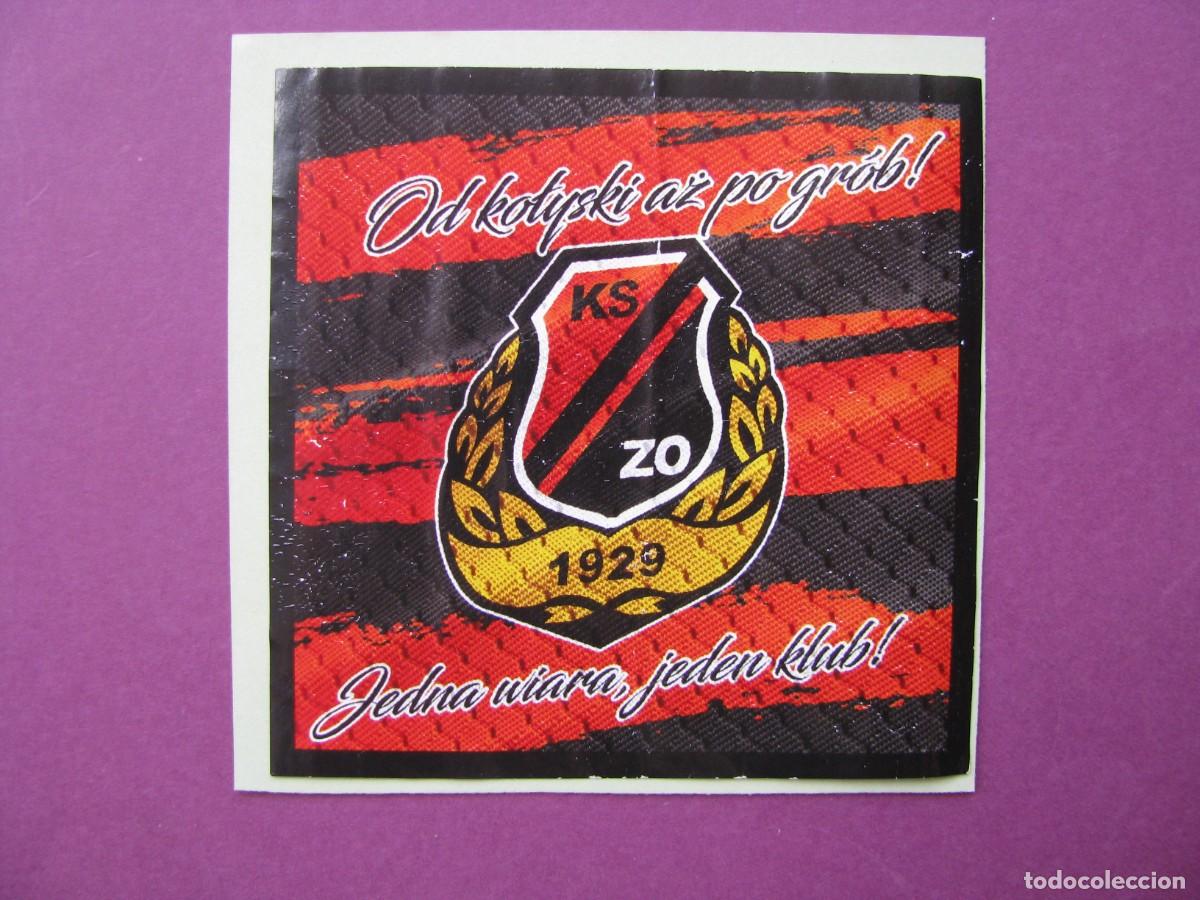 Pegatinas de colecci&oacute;n: PEGATINA DE FUTBOL. RECUPERADA. KSZO OSTROWIEC SWIETOKRZYSKI. 8X8 CM