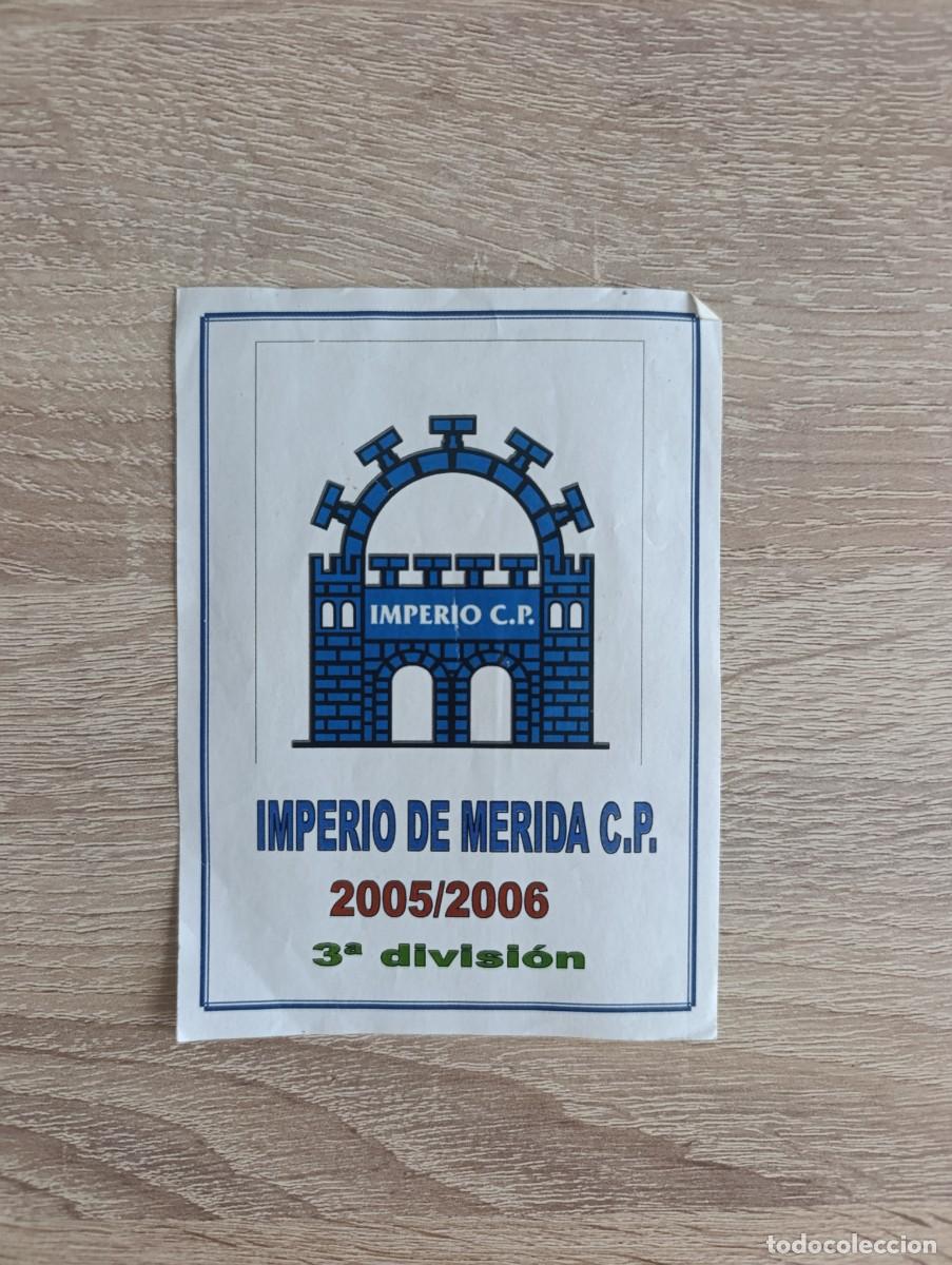 Pegatinas de colecci&oacute;n: Pegatina Equipo de f&uacute;tbol Imperio romano de M&eacute;rida (temporada 2005-2006)
