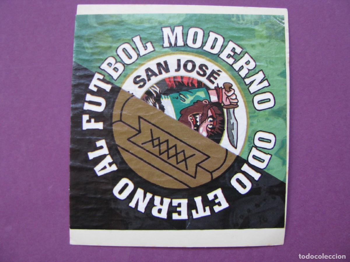 Pegatinas de colecci&oacute;n: PEGATINA DE FUTBOL. RECUPERADA. PE&Ntilde;A SAN JOSE EN ASTILLERO. 8X8 CM