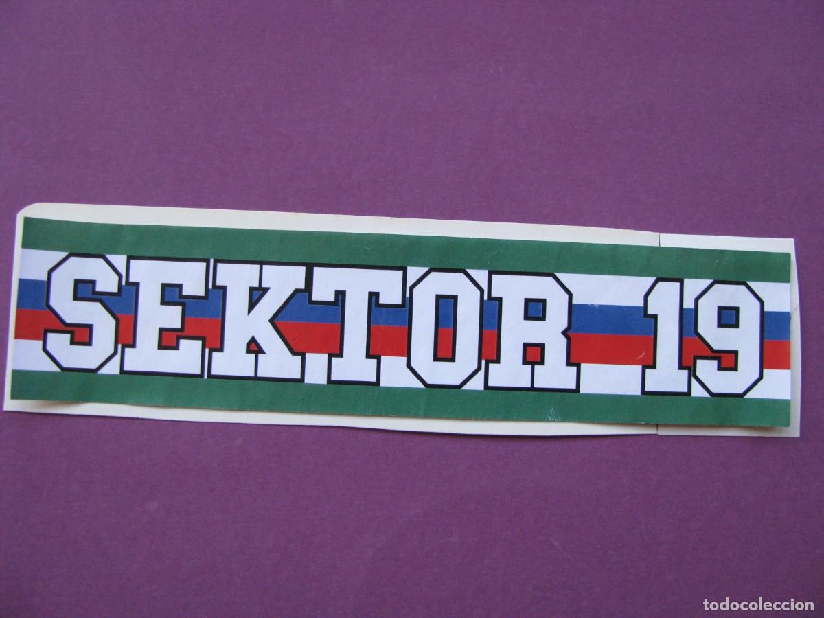 Pegatinas de colecci&oacute;n: PEGATINA DE FUTBOL. RECUPERADA. SEKTOR 19. SK RAPID WIEN, AUSTRIA. 16X3,5 CM