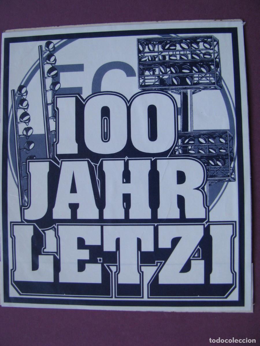 Pegatinas de colecci&oacute;n: PEGATINA DE FUTBOL. RECUPERADA. 100 JAHR LETZI. ESTADIO LETZIGRUND, FC ZURICH. 11X10 CM