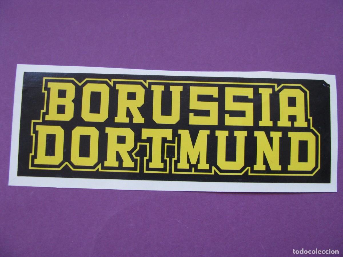 Pegatinas de colecci&oacute;n: PEGATINA DE FUTBOL. RECUPERADA. BORUSSIA DORTMUND. 14,5X5 CM