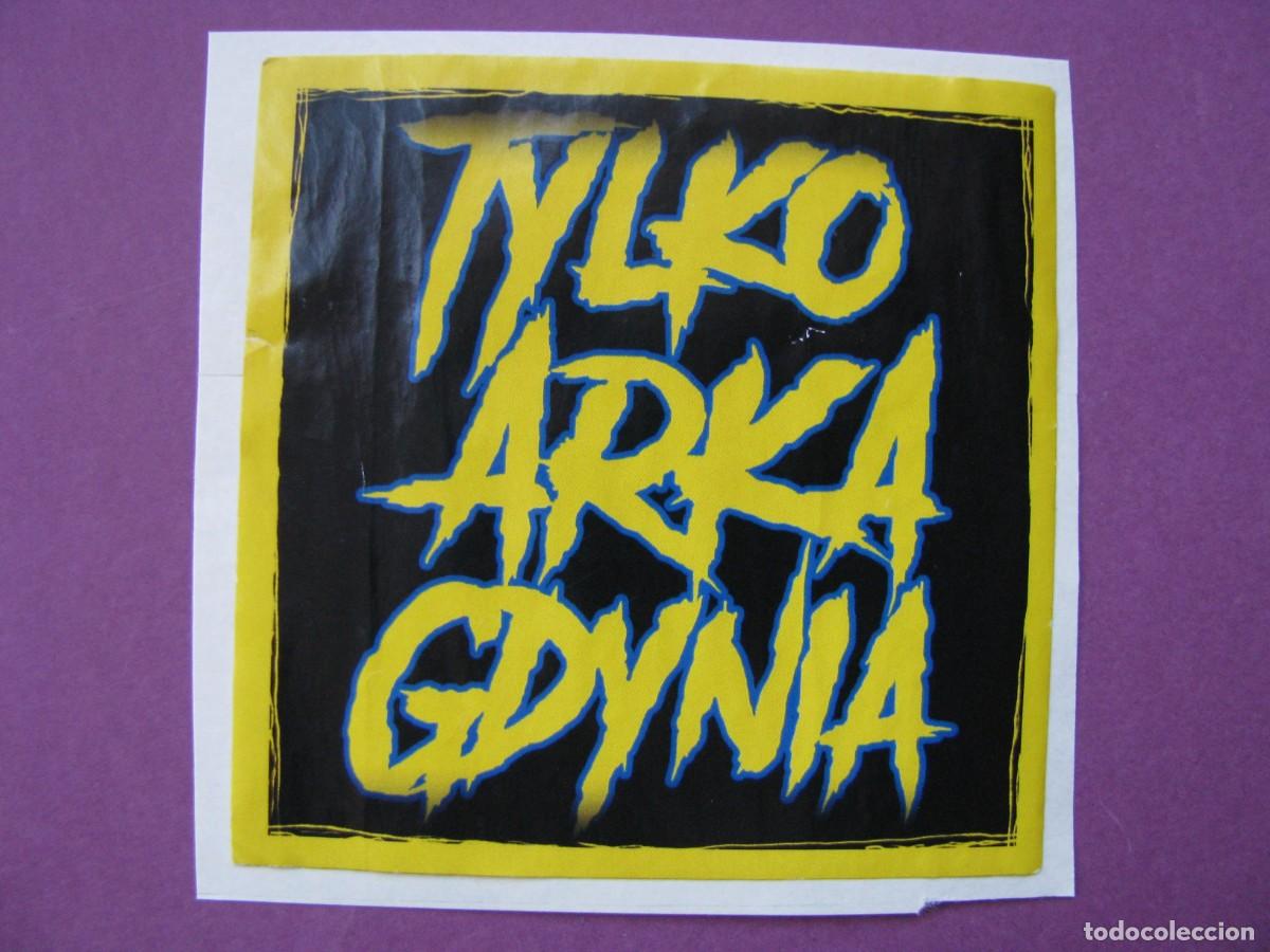 Pegatinas de colecci&oacute;n: PEGATINA DE FUTBOL. RECUPERADA. TYLKO ARKA GDYNIA. POLONIA. 8X8 CM