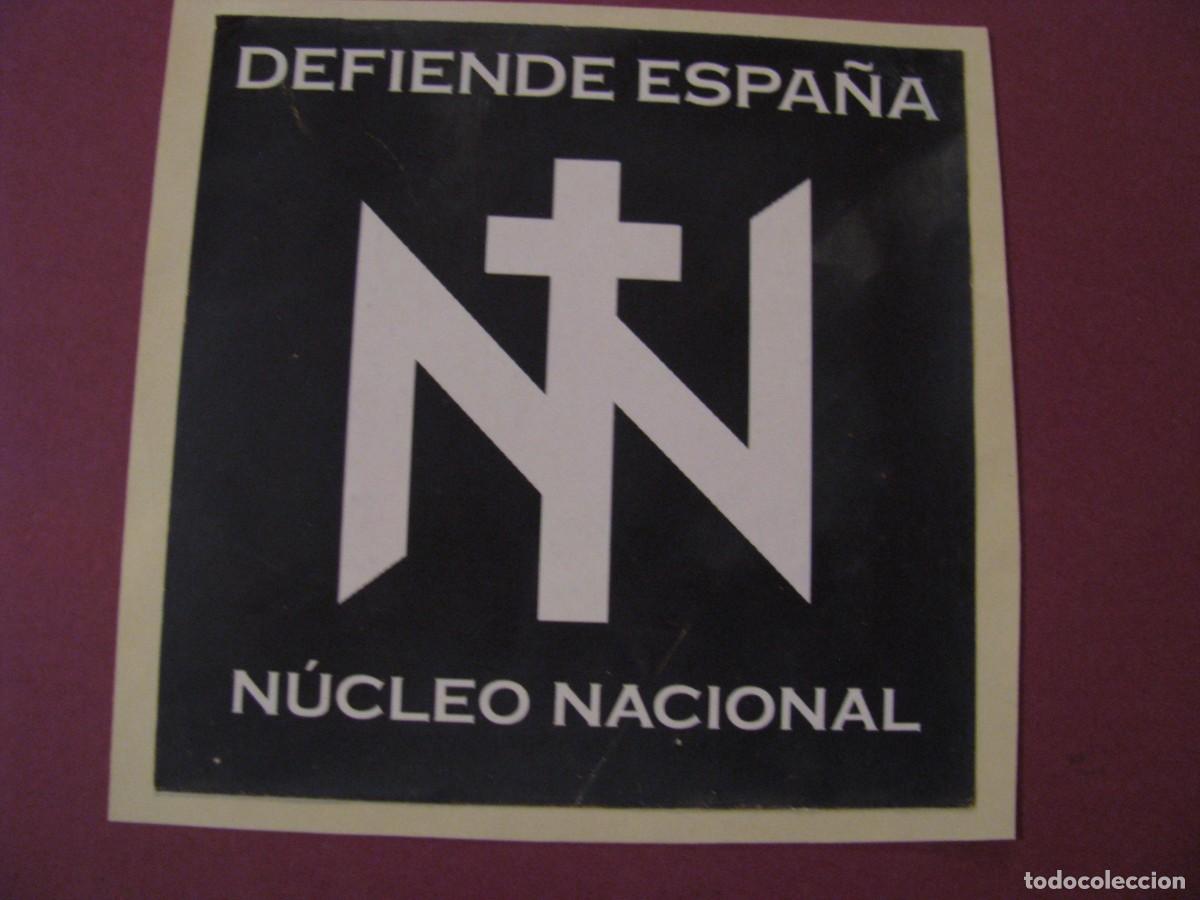 Pegatinas de colecci&oacute;n: PEGATINA DE NUCLEO NACIONAL. RECUPERADA. 10X10 CM