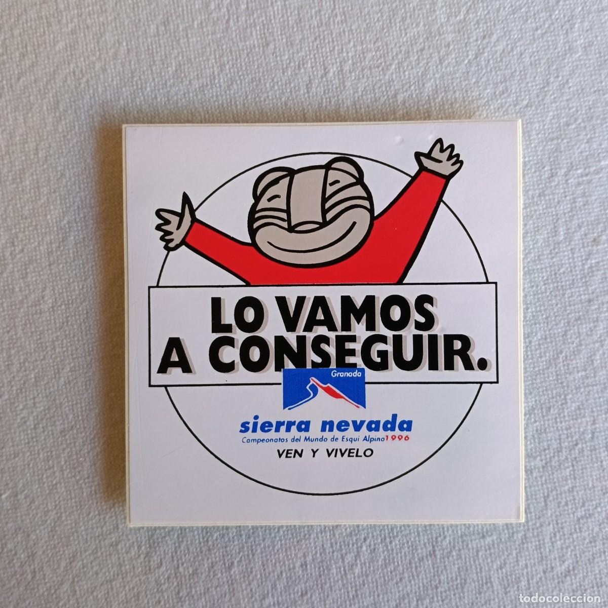 Pegatinas de colecci&oacute;n: SIERRA NEVADA LO VAMOS A CONSEGUIR CAMPEONATO DEL MUNDO DE ESQU&Iacute; ALPINO 1996