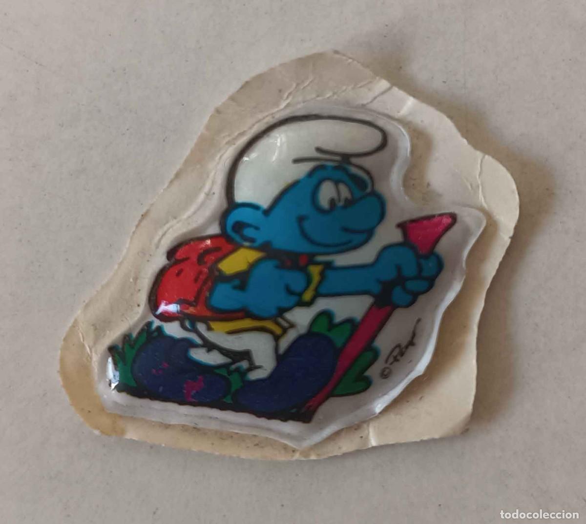 Pegatinas de colecci&oacute;n: Pegatina MATUTANO Los Pitufos n&ordm; 19 Troquelado Vintage A&ntilde;os 80 Coleccionismo Retro Peyo Smurfs
