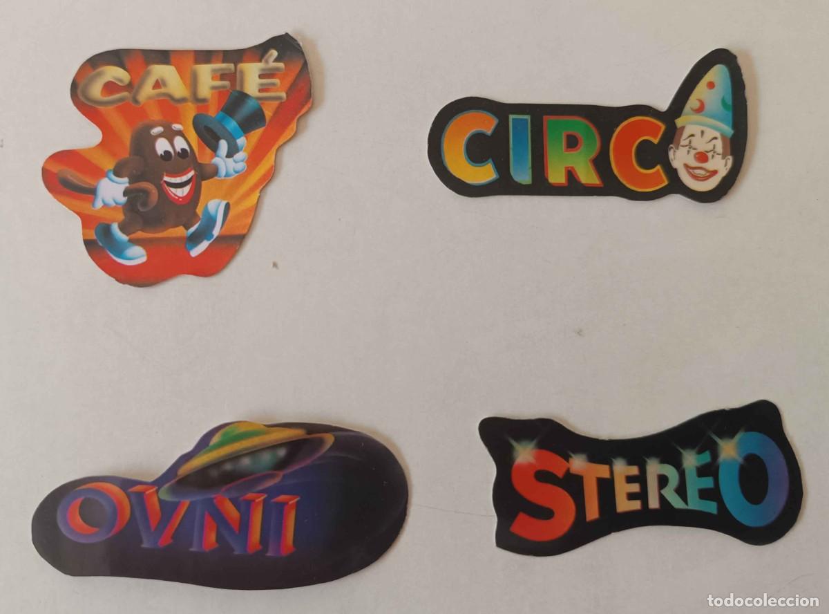 Pegatinas de colecci&oacute;n: Lote 4 Pegatina PANRICO Pegabolly Letreros Bollycao Troquelado Vintage A&ntilde;os 80 Coleccionismo Retro