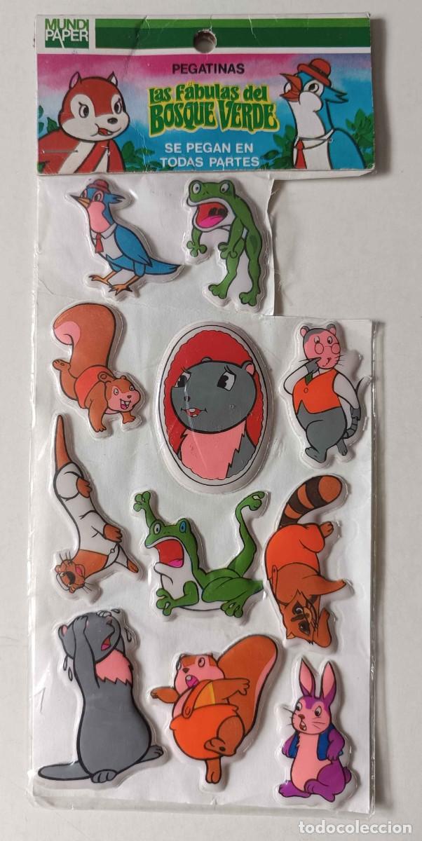 Pegatinas de colecci&oacute;n: Pegatinas Las fabulas del bosque verde A&ntilde;os 80 Retro Cromos Serie TV Dibujos animados Mundi Paper