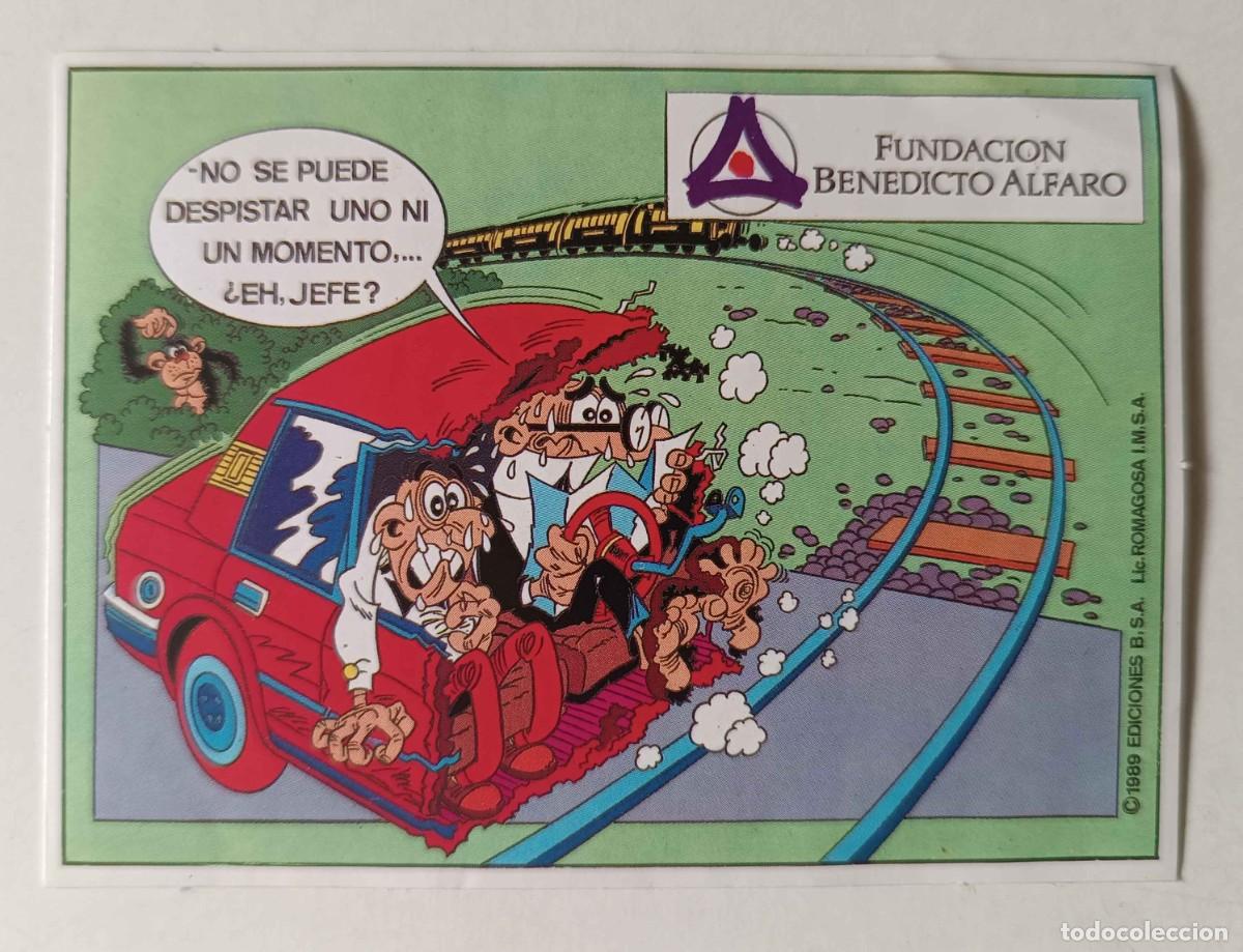 Pegatinas de colecci&oacute;n: Pegatina Mortadelo y Filem&oacute;n Fundaci&oacute;n Benedicto Alfaro A&ntilde;os 80 Retro Cromos Dibujos animados