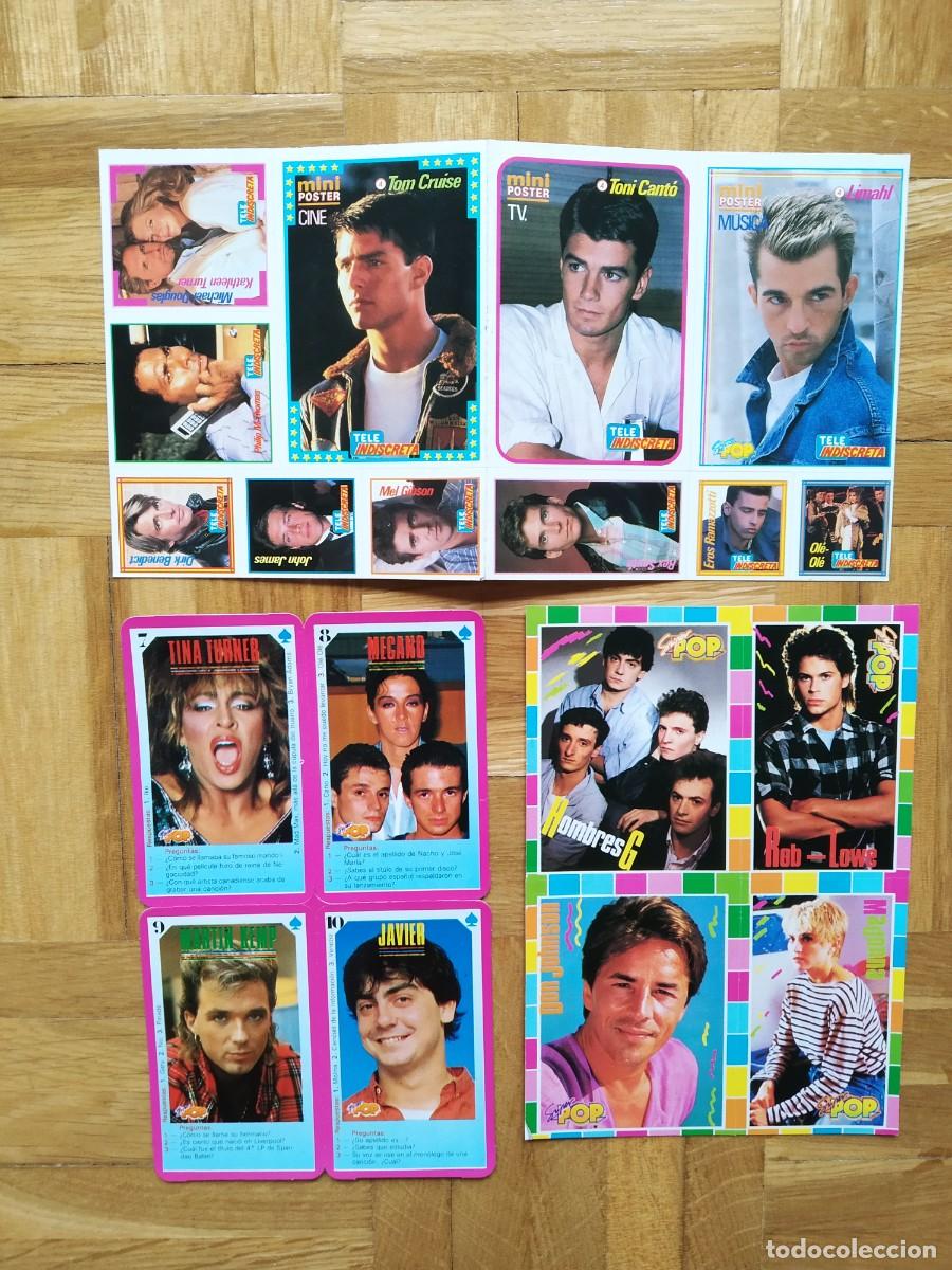 Autocolantes de cole&ccedil;&atilde;o: LOTE PEGATINAS SUPER POP TELE INDISCRETA MADONNA DON JOHNSON HOMBRE G MECANO TINA TURNER TOM CRUISE