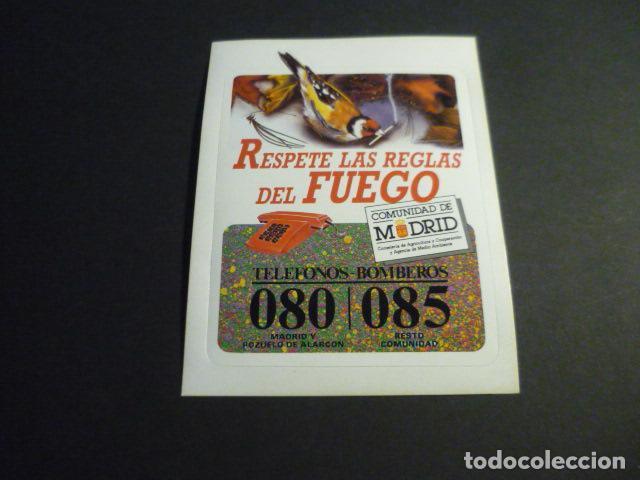 Autocolantes de cole&ccedil;&atilde;o: RESPETE LAS REGLAS DEL FUEGO PEGATINA