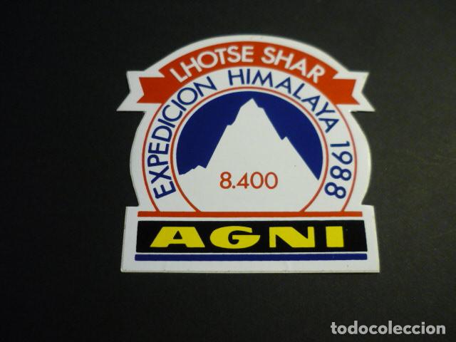 Sammlung von Aufklebern: AGNI EXPEDICION HIMALAYA 1988 PEGATINA