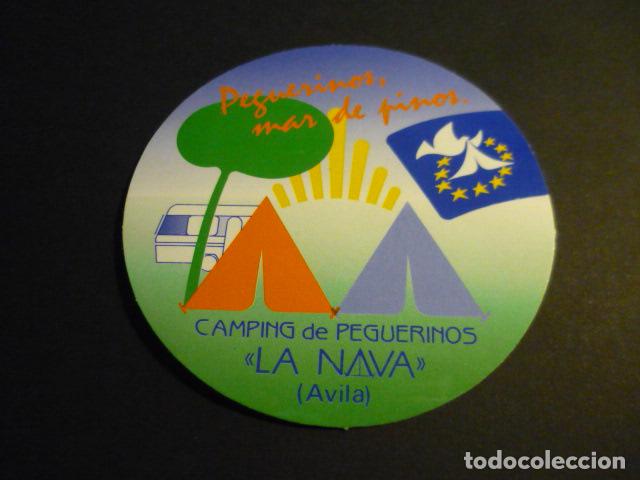 Pegatinas de colecci&oacute;n: PEGUERINOS AVILA CAMPING LA NAVA PEGATINA