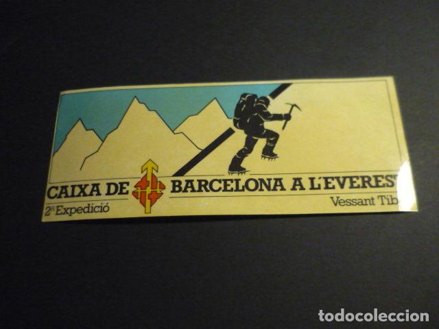 Autocollants de collection: EXPEDICION CAIXA DE BARCELONA AL EVEREST PEGATINA