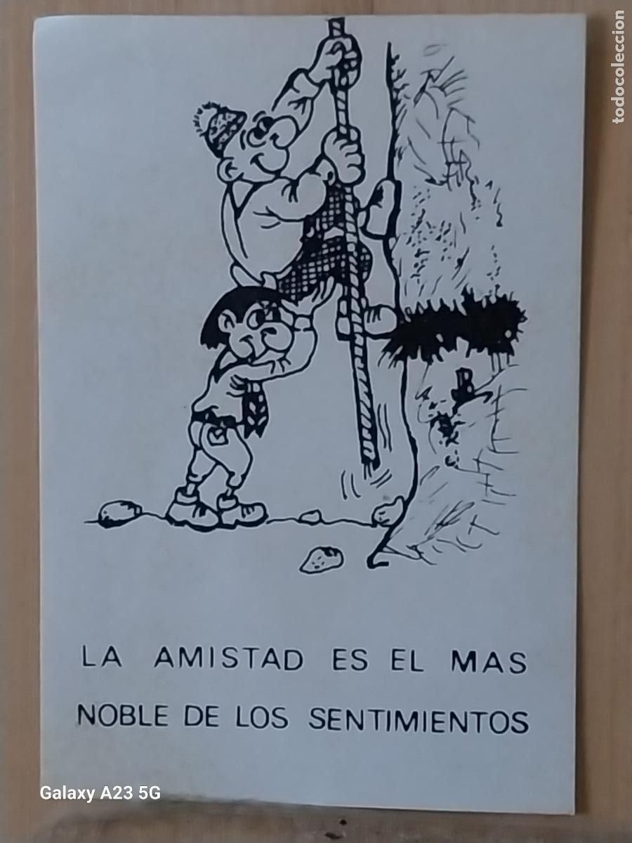 Pegatinas de colecci&oacute;n: MONTA&Ntilde;ISMO AMISTAD NOBLE SENTIMIENTO PEGATINA 9X6.2 CMS ADHESIVO SIN PEGAR NUNCA MONTA&Ntilde;A
