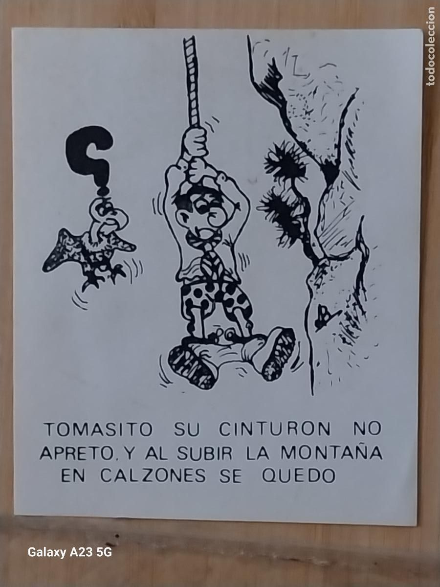 Pegatinas de colecci&oacute;n: MONTA&Ntilde;ISMO TOMASITO SIN CINTURON PEGATINA 8.8X7.3 CMS ADHESIVO SIN PEGAR NUNCA MONTA&Ntilde;A