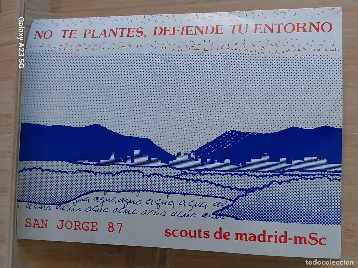 Pegatinas de colecci&oacute;n: SCOUTS GRUPO MADRID MSC SAN JORGE 1987 PEGATINA 13X9.5 CMS ADHESIVO ACAMPADA MONTA&Ntilde;ISMO