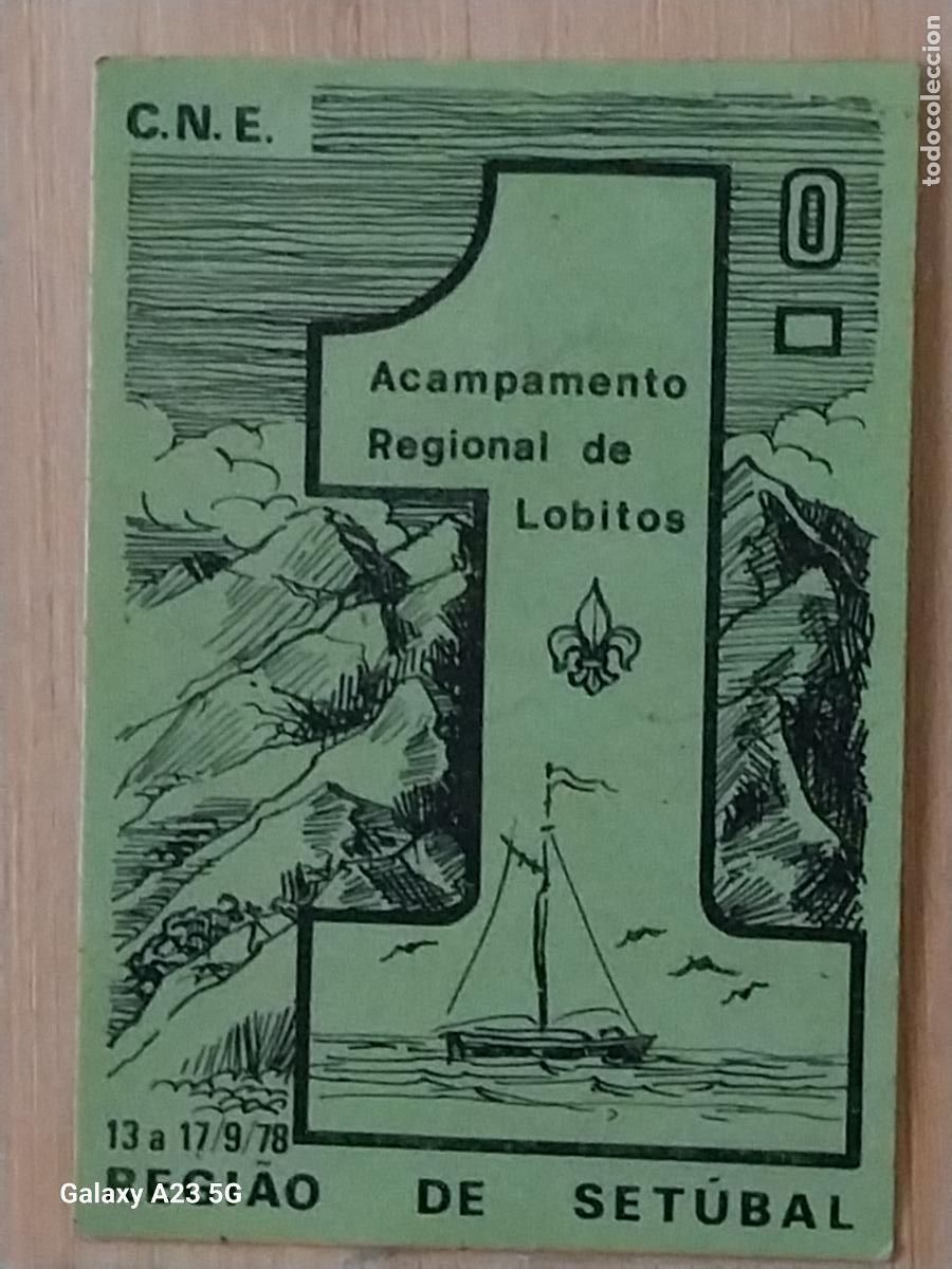 Pegatinas de colecci&oacute;n: SCOUTS GRUPO SETUBAL ACAMPAMENTO LOBITOS A&Ntilde;O 1978 PEGATINA 8X6.6 CMS ADHESIVO ACAMPADA MONTA&Ntilde;ISMO