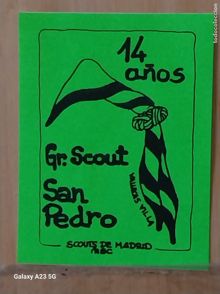 Pegatinas de colecci&oacute;n: SCOUTS GRUPO SETUBAL ACAMPAMENTO LOBITOS A&Ntilde;O 1978 PEGATINA 8X6.6 CMS ADHESIVO ACAMPADA MONTA&Ntilde;ISMO *
