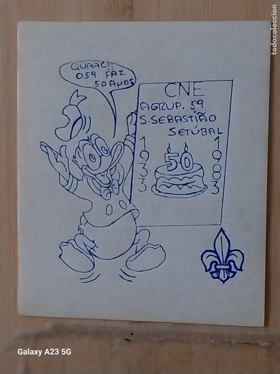 Pegatinas de colecci&oacute;n: SCOUTS GRUPO 59 S SEBASTIAO SETUBAL A&Ntilde;O 1983 PEGATINA 8.3X7 CMS ADHESIVO ACAMPADA MONTA&Ntilde;ISMO *