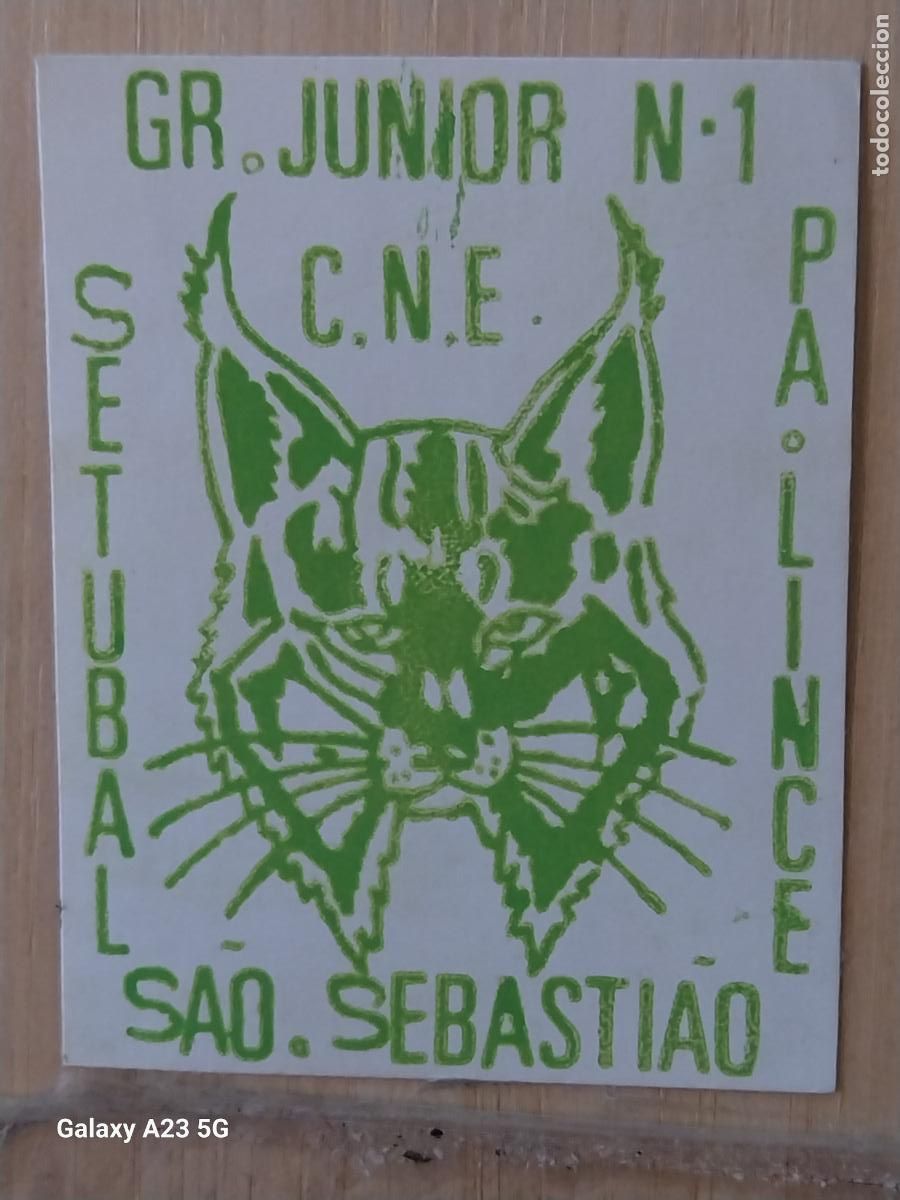 Pegatinas de colecci&oacute;n: SCOUTS GRUPO SAO SEBASTIAO SETUBAL JUNIOR LINCE 1 PEGATINA 6.3X5 CM ADHESIVO ACAMPADA MONTA&Ntilde;ISMO *