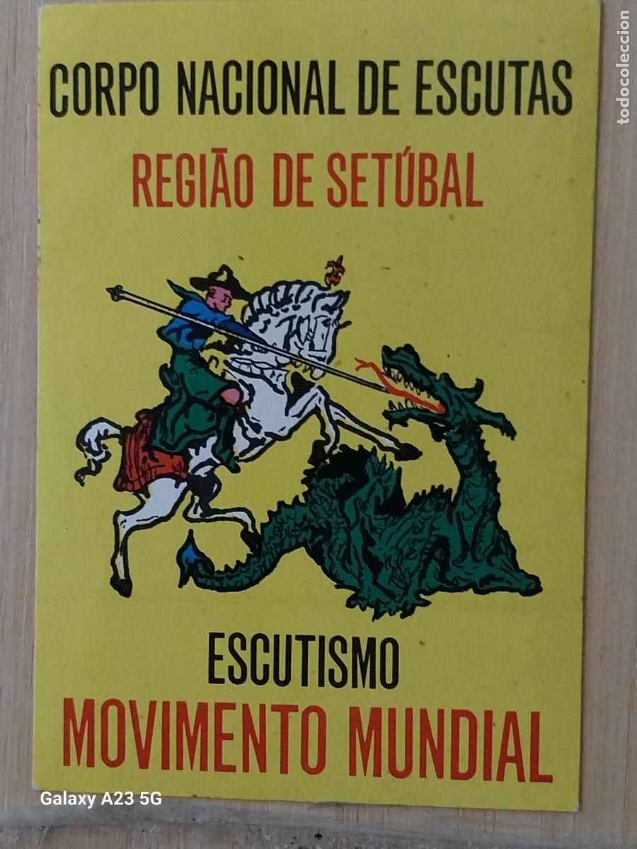 Pegatinas de colecci&oacute;n: SCOUTS GRUPO SETUBAL ESCUTAS PEGATINA 8X5.5 CM ADHESIVO ACAMPADA MONTA&Ntilde;ISMO *